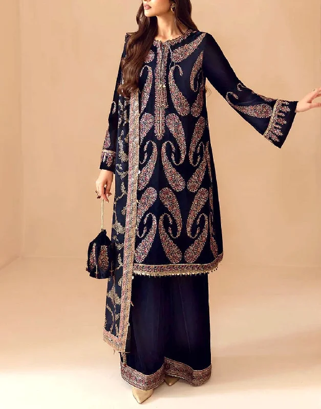 Tea - length party dresses for a sophisticated and versatile optionLuxury Heavy Embroidered Velvet Dress with Emb. Chiffon Dupatta (DZ17674) Tea - length party dresses for a sophisticated and versatile optionLuxury Heavy Embroidered Velvet Dress with Emb. Chiffon Dupatta (DZ17674)