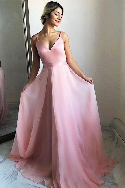 Sheath party dresses in a bold color for a statement - making outfitFlowing A-Line V-Neck Sweep Train Pink Chiffon Prom Party Dress PG682 Sheath party dresses in a bold color for a statement - making outfitFlowing A-Line V-Neck Sweep Train Pink Chiffon Prom Party Dress PG682