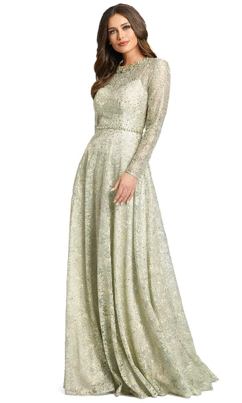 Formal dresses with pleated bodices and taffeta fabric for a traditional lookMac Duggal 491881 - Floral Lace Jewel Neck Evening Dress Formal dresses with pleated bodices and taffeta fabric for a traditional lookMac Duggal 491881 - Floral Lace Jewel Neck Evening Dress