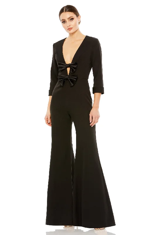Prom dresses with tiered lace skirts and off - the - shoulder necklines for a feminine and elegant formal affairMac Duggal A27033 Jumpsuit Prom dresses with tiered lace skirts and off - the - shoulder necklines for a feminine and elegant formal affairMac Duggal A27033 Jumpsuit