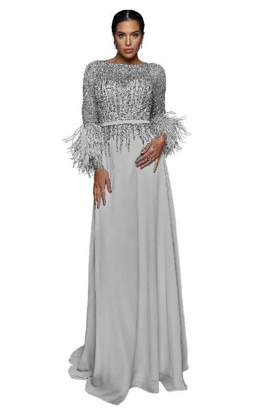 Prom dresses with metallic - colored fabrics and beaded embroidery for a glamorous promTerani 1921M0473 Dress Prom dresses with metallic - colored fabrics and beaded embroidery for a glamorous promTerani 1921M0473 Dress