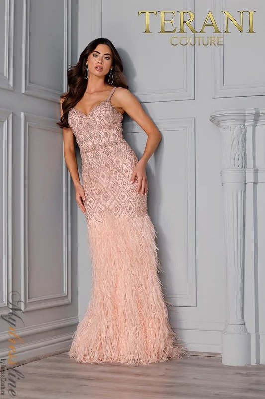 Formal dresses with pleated bodices and taffeta fabric for a traditional lookTerani Couture 2215GL0102 Formal dresses with pleated bodices and taffeta fabric for a traditional lookTerani Couture 2215GL0102