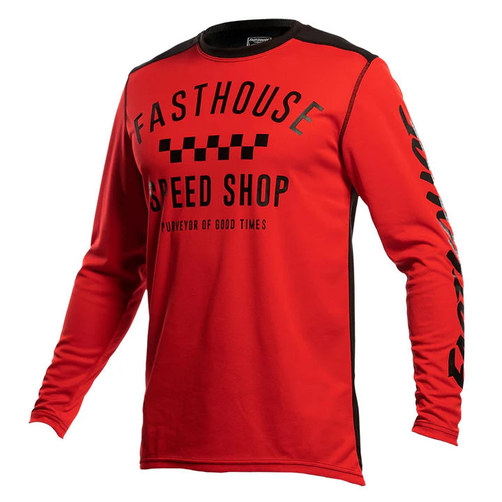 Women's long - sleeve cropped sweatshirt with ribbed cuffs for a snug fitCarbon Jersey - Red/Black Women's long - sleeve cropped sweatshirt with ribbed cuffs for a snug fitCarbon Jersey - Red/Black