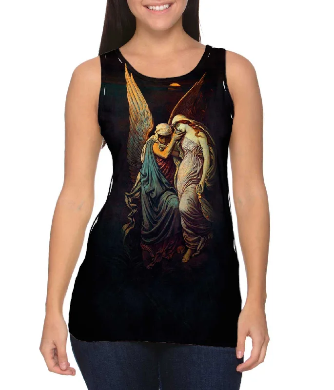 Scoop Neck Women's Linen Blend Tank Tops for SummerElihu Vedder - "The Cup of Death" (1885)
