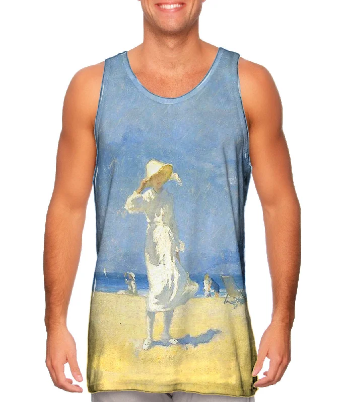 Plus Size Women's Side - Slit Tank Tops in Metallic ShadesElioth Gruner - "The White Girl" (1915) Plus Size Women's Side - Slit Tank Tops in Metallic ShadesElioth Gruner - "The White Girl" (1915)