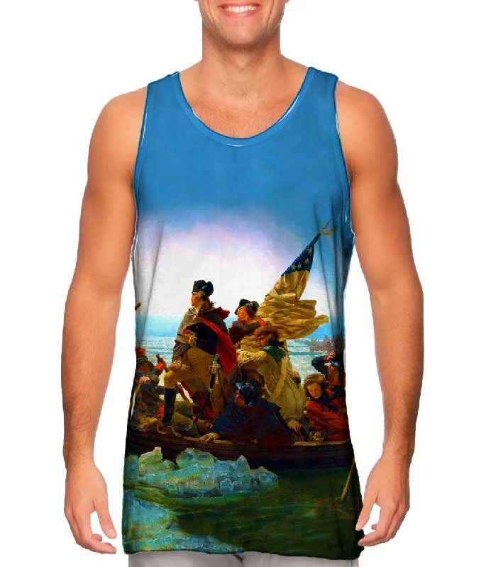 V - Neck Women's Moisture - Wicking Tank Tops for RunningEmanuel Leutze - "Washington Crossing The Delaware" (1851) V - Neck Women's Moisture - Wicking Tank Tops for RunningEmanuel Leutze - "Washington Crossing The Delaware" (1851)