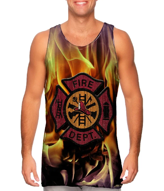 Women's Spaghetti Strap Tank Tops with Geometric PatternsEmblem Roast