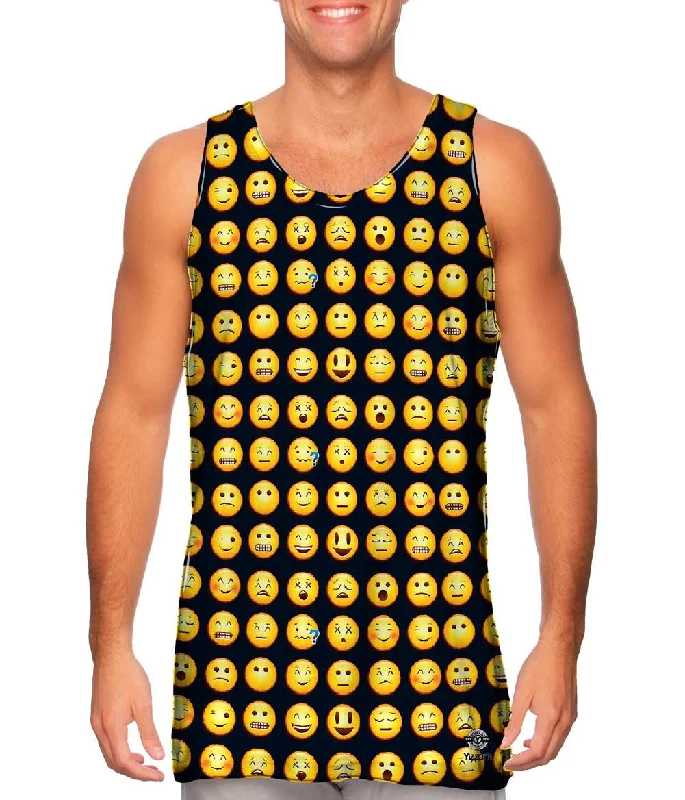 One - Shoulder Women's Rayon Blend Tank Tops for a Flowy LookEmoji Me Happy