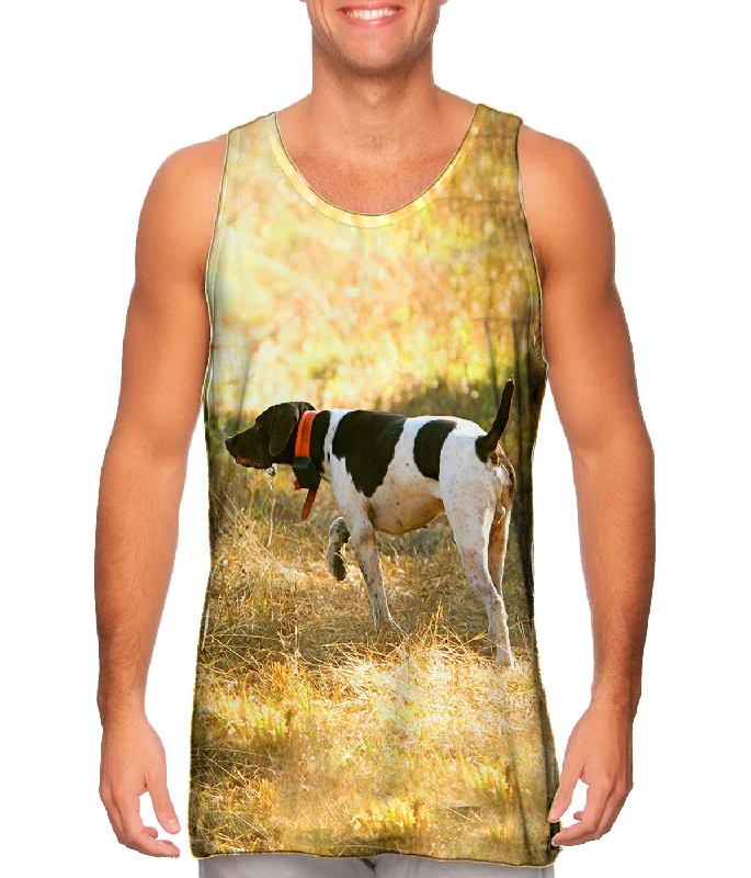 Plus Size Women's Glitter - Trimmed Tank Tops for Party NightsEnglish Pointer Hunting