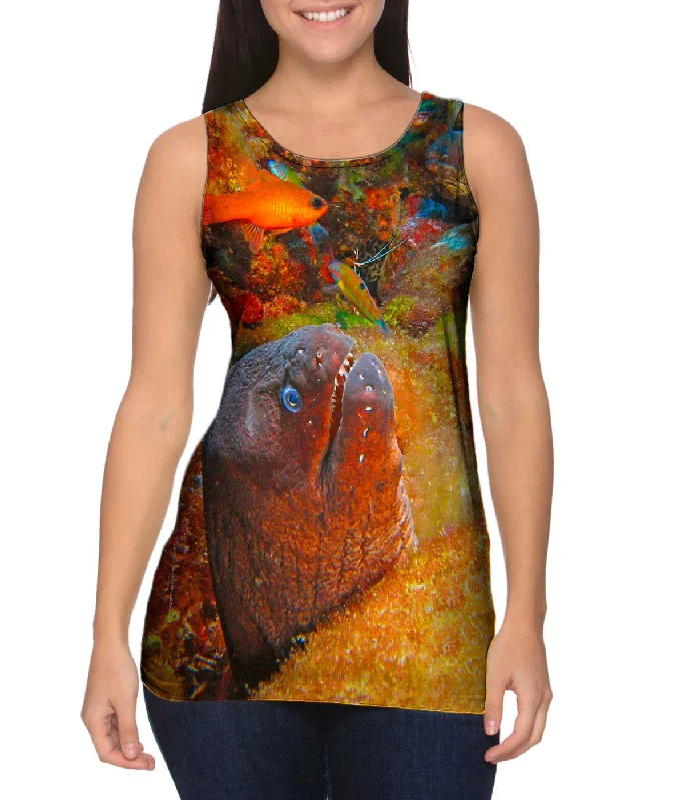 V - Neck Women's Moisture - Wicking Tank Tops for RunningEnsemble Mais Seule Underwater V - Neck Women's Moisture - Wicking Tank Tops for RunningEnsemble Mais Seule Underwater