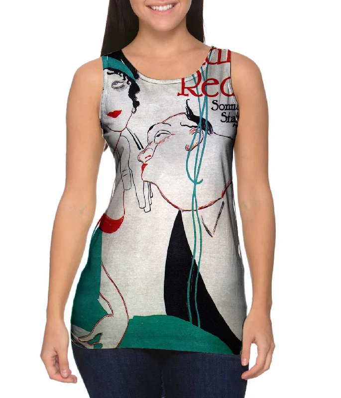 Plus Size Women's Side - Slit Tank Tops in Metallic ShadesErnest Deutsch - "Admirals Redoute" (1912) Plus Size Women's Side - Slit Tank Tops in Metallic ShadesErnest Deutsch - "Admirals Redoute" (1912)