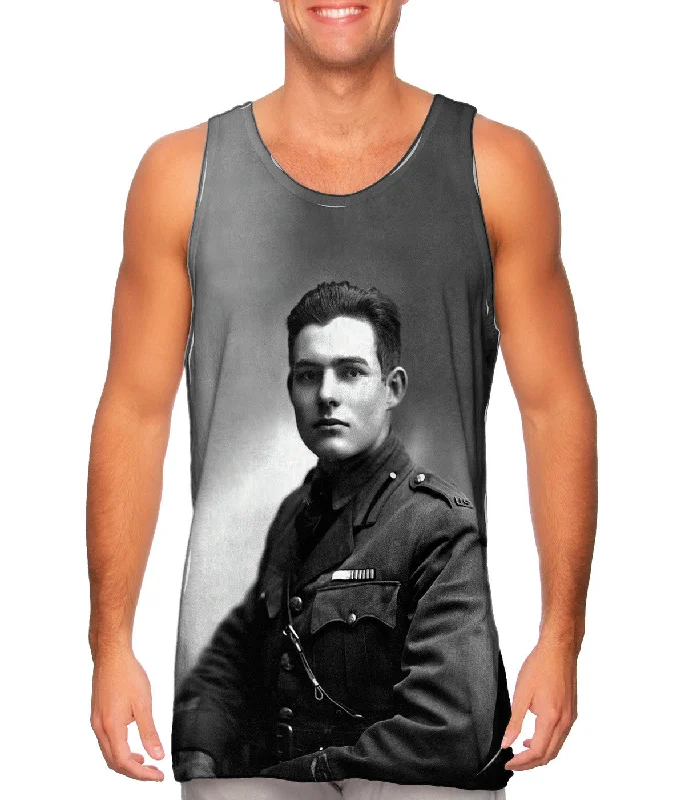 Plunge Neck Women's Seamless Tank Tops for a Smooth FitErnest Hemingway - "American Author" (1918) Plunge Neck Women's Seamless Tank Tops for a Smooth FitErnest Hemingway - "American Author" (1918)