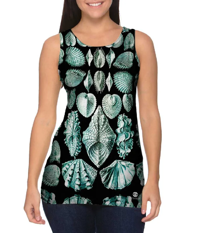 Plus Size Women's Glitter - Trimmed Tank Tops for Party NightsErnst Haeckel - "Haeckel Acephala" (1904) Plus Size Women's Glitter - Trimmed Tank Tops for Party NightsErnst Haeckel - "Haeckel Acephala" (1904)