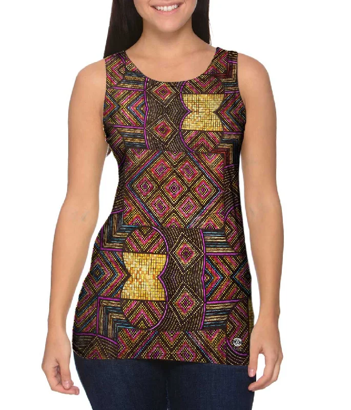 Women's Sleeveless Ribbed Tank Tops for a Trendy LookEugene Andolsek - "Just Folk African Cloth" Women's Sleeveless Ribbed Tank Tops for a Trendy LookEugene Andolsek - "Just Folk African Cloth"