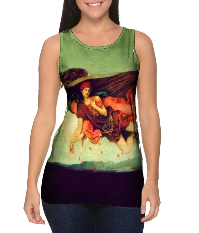 Women's Longline Tank Tops with Abstract PrintsEvelyn De Morgan - "Night and Sleep" (1878) Women's Longline Tank Tops with Abstract PrintsEvelyn De Morgan - "Night and Sleep" (1878)