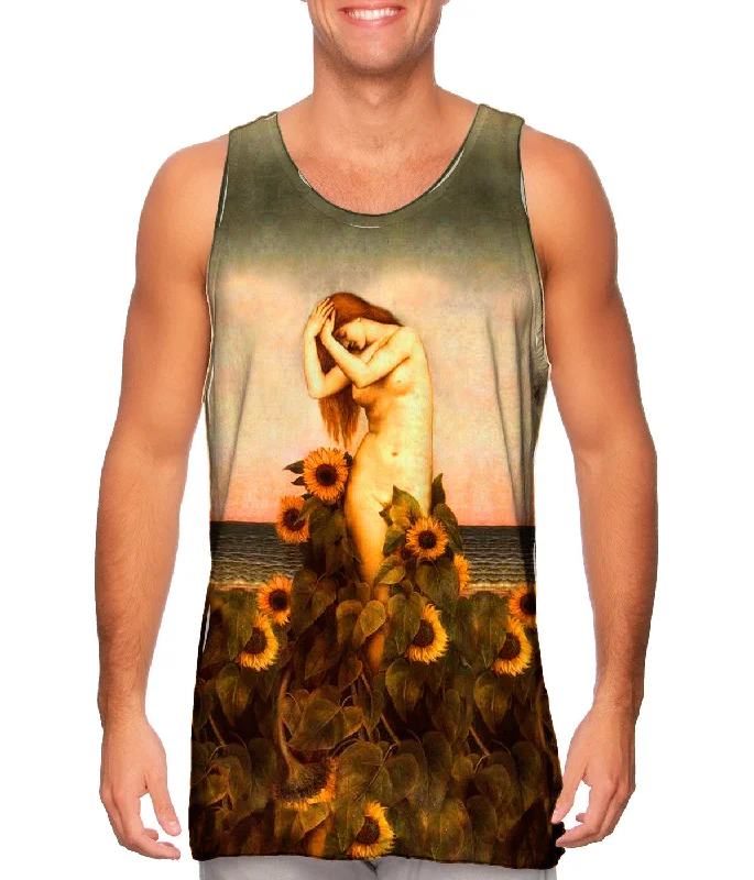 Women's Sleeveless Ribbed Tank Tops for a Trendy LookEvelyn de Morgan - "Pre Raphaelite" Women's Sleeveless Ribbed Tank Tops for a Trendy LookEvelyn de Morgan - "Pre Raphaelite"