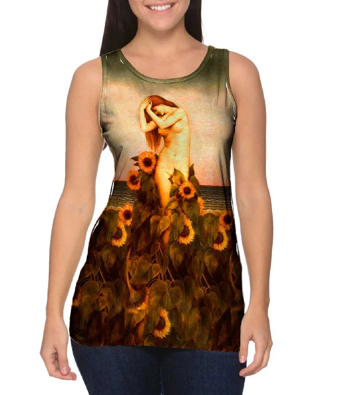 Plus Size Women's Criss - Cross Back Tank Tops in Neon ColorsEvelyn de Morgan - "Pre Raphaelite" Plus Size Women's Criss - Cross Back Tank Tops in Neon ColorsEvelyn de Morgan - "Pre Raphaelite"