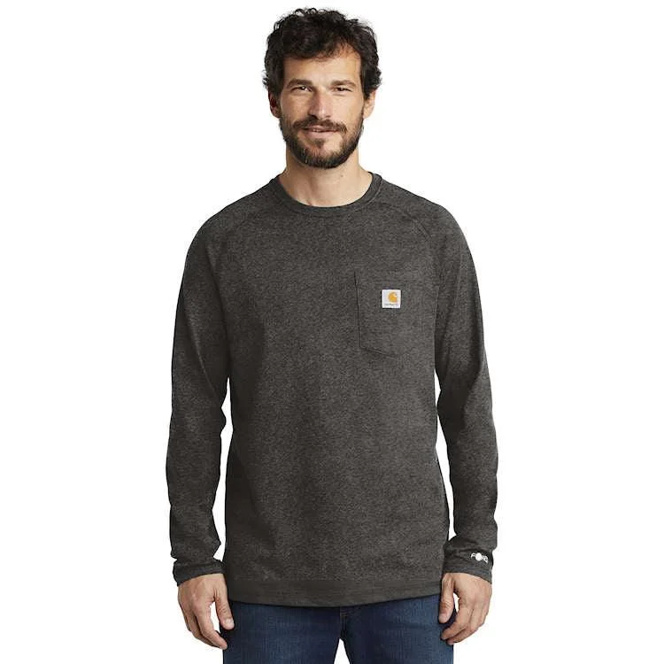 Women's graphic - printed sweatshirt featuring floral patterns for a feminine touchForce Cotton Delmont Long Sleeve T-Shirt - Slate Women's graphic - printed sweatshirt featuring floral patterns for a feminine touchForce Cotton Delmont Long Sleeve T-Shirt - Slate