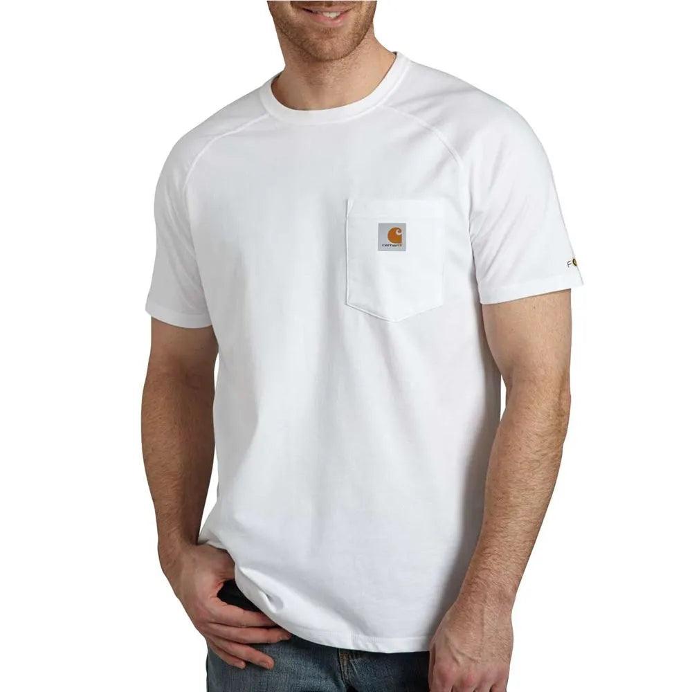 Women's quarter - zip sweatshirt made of organic cotton for eco - conscious fashionForce Cotton Delmont Short Sleeve T-Shirt - White Women's quarter - zip sweatshirt made of organic cotton for eco - conscious fashionForce Cotton Delmont Short Sleeve T-Shirt - White