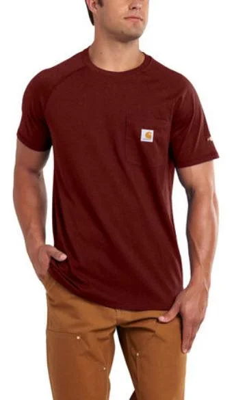 Women's crew - neck sweatshirt in a heather gray shade for a classic and versatile optionDelmont Force Cotton Short Sleeve T-Shirt - Red Brown Heather Women's crew - neck sweatshirt in a heather gray shade for a classic and versatile optionDelmont Force Cotton Short Sleeve T-Shirt - Red Brown Heather