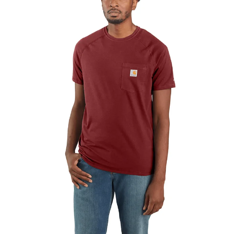 Women's tie - front hoodie in a lightweight fabric for summer layeringForce Midweight Short Sleeve T-Shirt - Oxblood Women's tie - front hoodie in a lightweight fabric for summer layeringForce Midweight Short Sleeve T-Shirt - Oxblood