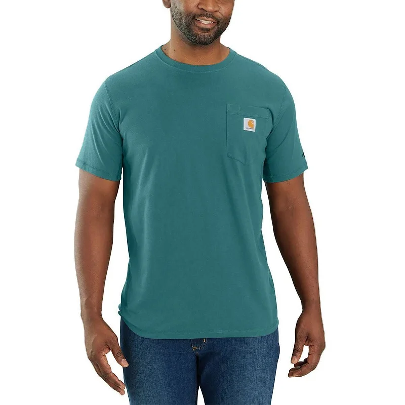 Women's quarter - zip sweatshirt made of organic cotton for eco - conscious fashion104616 - Carhartt force® relaxed fit midweight short-sleeve pocket t-shirt- Sea Pine Women's quarter - zip sweatshirt made of organic cotton for eco - conscious fashion104616 - Carhartt force® relaxed fit midweight short-sleeve pocket t-shirt- Sea Pine