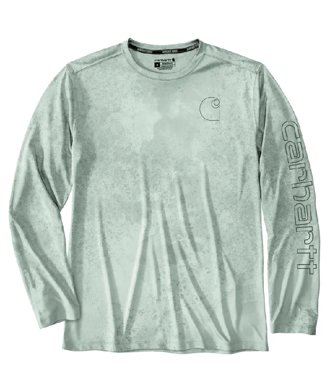 Women's zip - up sweatshirt in pastel blue for a soft and stylish outfitForce Sun Defender Lightweight Long-Sleeve Logo Graphic T-Shirt - Big Sky Watercolor Camo/ Forestry Green Women's zip - up sweatshirt in pastel blue for a soft and stylish outfitForce Sun Defender Lightweight Long-Sleeve Logo Graphic T-Shirt - Big Sky Watercolor Camo/ Forestry Green