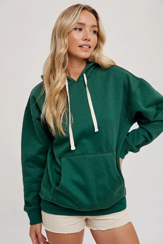 Women's zip - up sweatshirt in pastel blue for a soft and stylish outfitForest Green Basic Fleece Hoodie Women's zip - up sweatshirt in pastel blue for a soft and stylish outfitForest Green Basic Fleece Hoodie