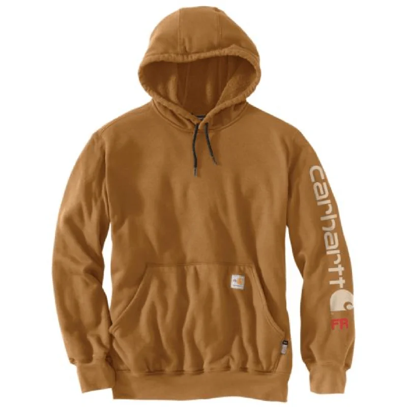 Women's cropped sweatshirt with a lace - trimmed hem for a romantic lookFR Long Sleeve Graphic Sweatshirt - Carhartt Brown Women's cropped sweatshirt with a lace - trimmed hem for a romantic lookFR Long Sleeve Graphic Sweatshirt - Carhartt Brown