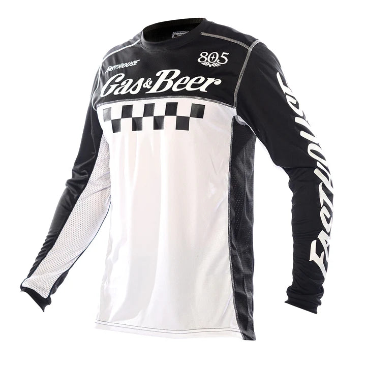 Women's quarter - zip sweatshirt made of organic cotton for eco - conscious fashionGrindhouse 805 Tavern Jersey - Black/White Women's quarter - zip sweatshirt made of organic cotton for eco - conscious fashionGrindhouse 805 Tavern Jersey - Black/White