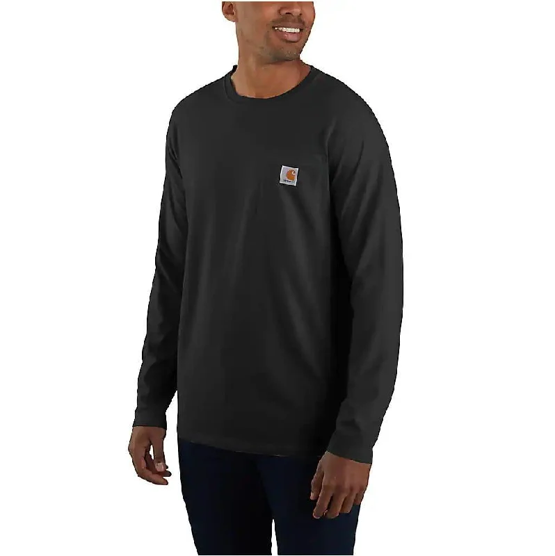 Women's color - block hoodie combining bold hues for a fashion - forward statementCarhartt force® relaxed fit midweight long-sleeve pocket t-shirt - Black Women's color - block hoodie combining bold hues for a fashion - forward statementCarhartt force® relaxed fit midweight long-sleeve pocket t-shirt - Black