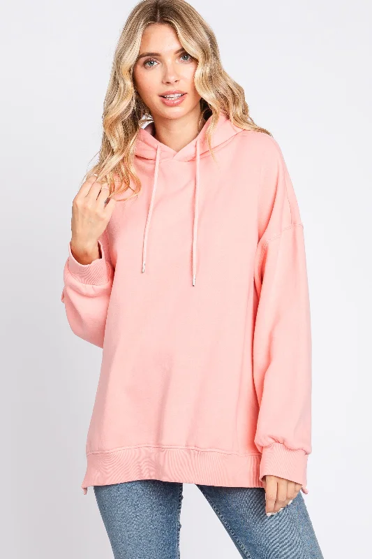 Women's hoodie with a glittery print for a glamorous and sparkly appearancePink Drawstring Hoodie Women's hoodie with a glittery print for a glamorous and sparkly appearancePink Drawstring Hoodie
