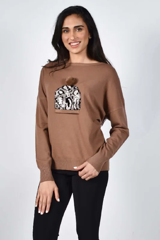 Poncho - style cover ups for a cozy and fashionable beach accessoryFrank Lyman Pullover Top 214119U Cognac Poncho - style cover ups for a cozy and fashionable beach accessoryFrank Lyman Pullover Top 214119U Cognac