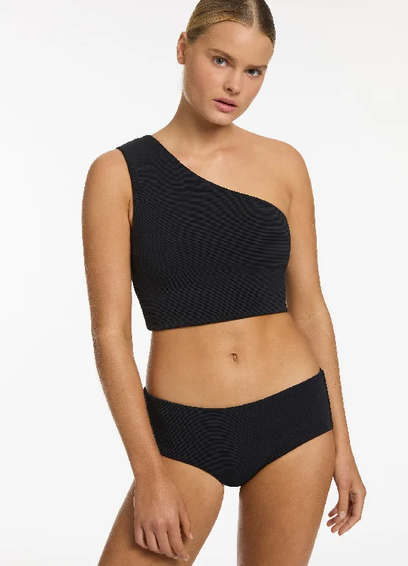 Maternity bikini for expecting mothers to enjoy the beach comfortablyIsla Rib Wide Side Hipster Bikini Bottom - Black Maternity bikini for expecting mothers to enjoy the beach comfortablyIsla Rib Wide Side Hipster Bikini Bottom - Black
