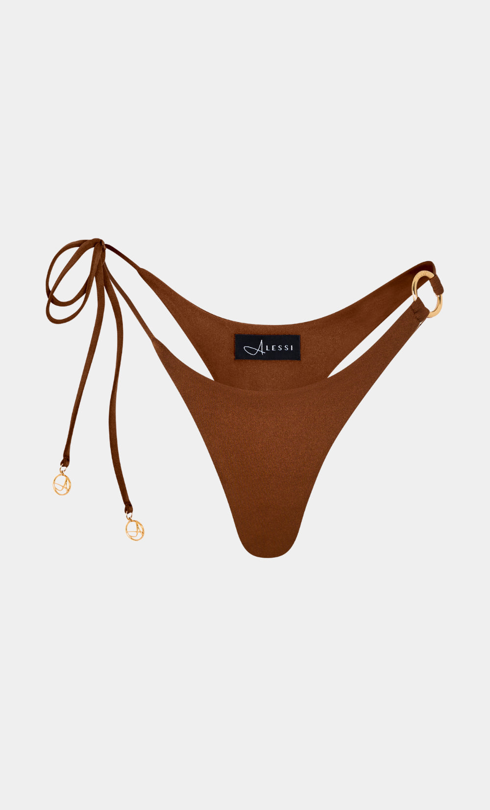 Ruched bikini with fabric gathers for a slimming effectKylie Bottom Rum