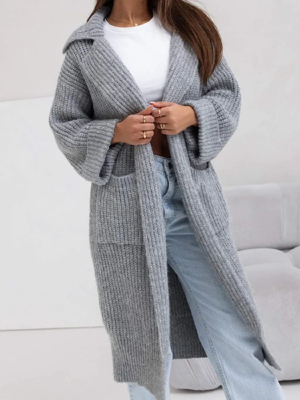 High - Neck Bodysuits for a Modest and Sophisticated LookPocketed Collared Neck Dropped Shoulder Cardigan High - Neck Bodysuits for a Modest and Sophisticated LookPocketed Collared Neck Dropped Shoulder Cardigan