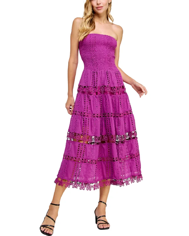Romper - style cover ups for a trendy and functional beach optionStrut & Bolt Eyelet Midi Dress (More Colors Available) - D-2192-H Romper - style cover ups for a trendy and functional beach optionStrut & Bolt Eyelet Midi Dress (More Colors Available) - D-2192-H